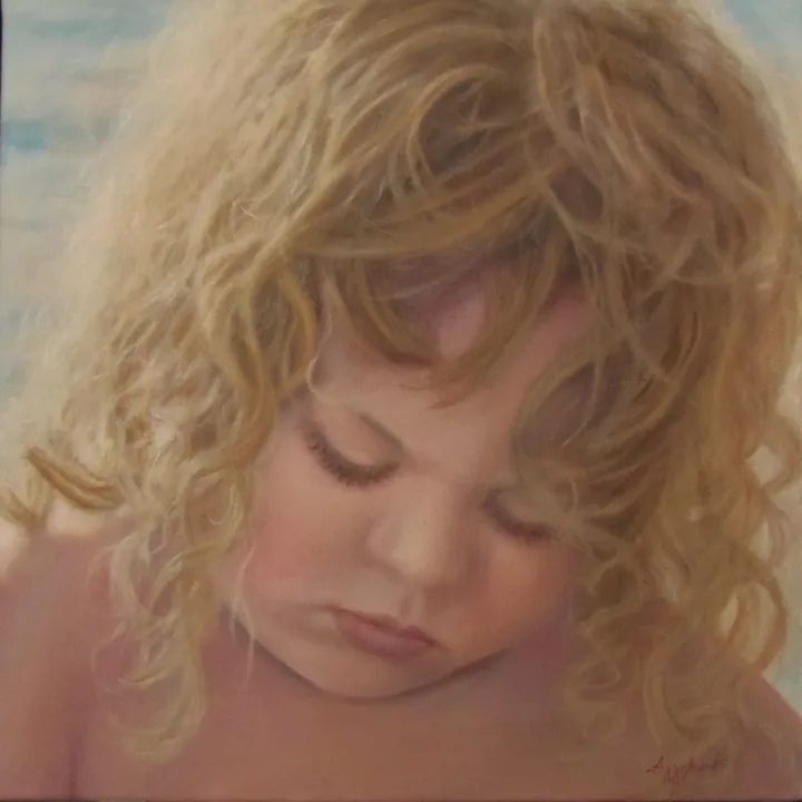 Too busy by Ageliki, 50X50cm, oil on stretched canvas, œuvre de Ageliki Alexandridou