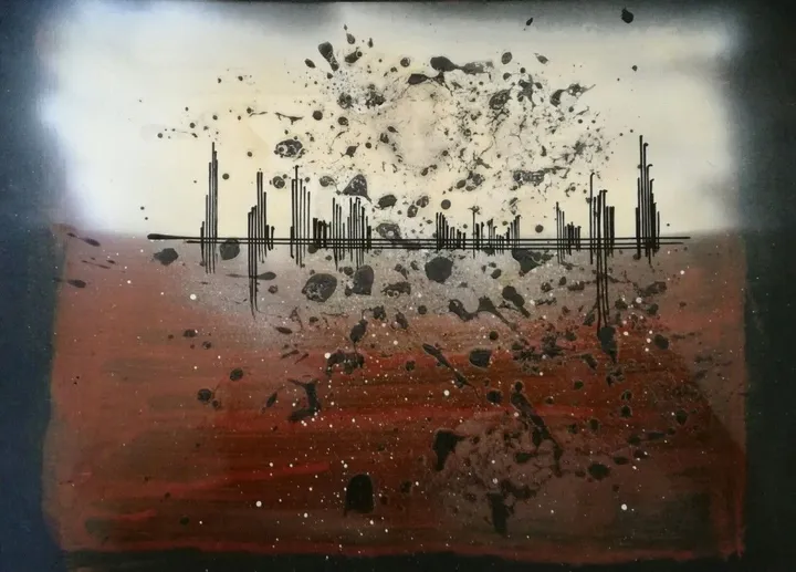 city and troubles, artwork by Florence Marty