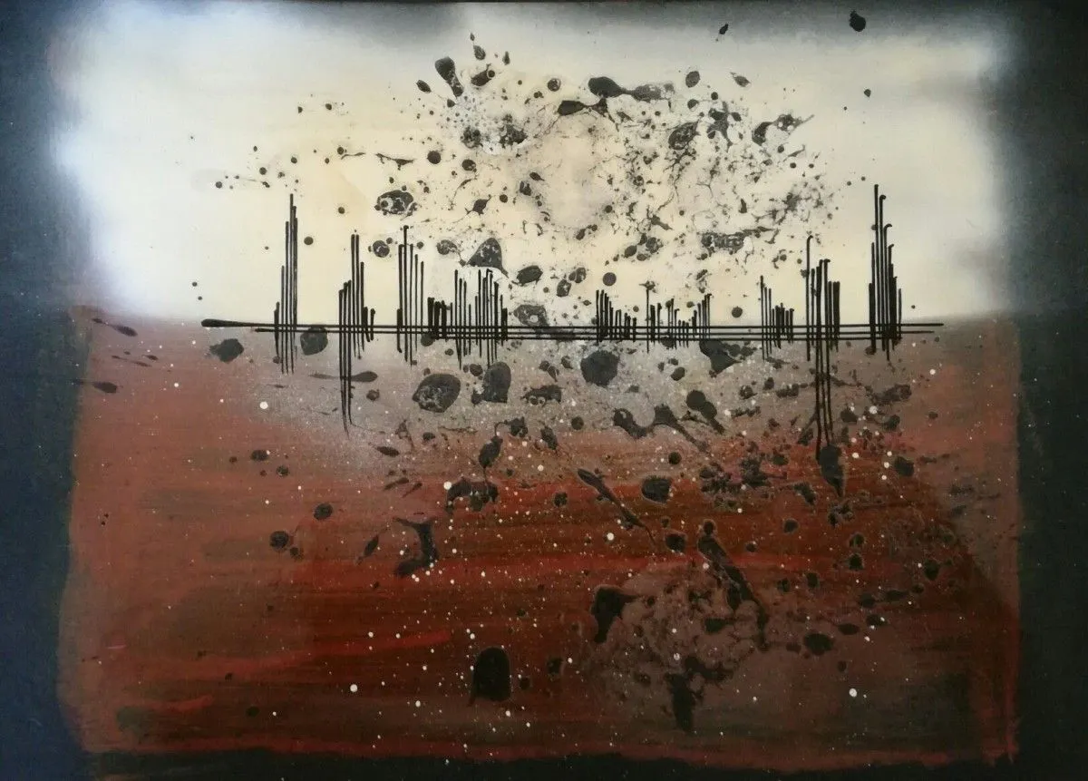 city and troubles, artwork by Florence Marty
