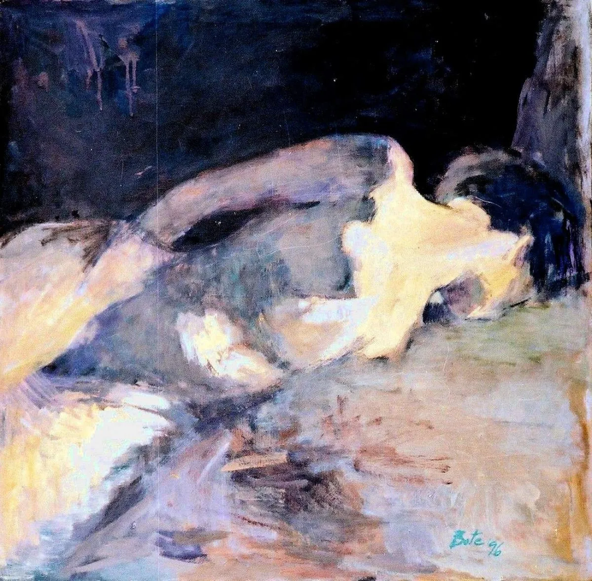 Female nude twisted spiral, œuvre de Dragos Botezat
