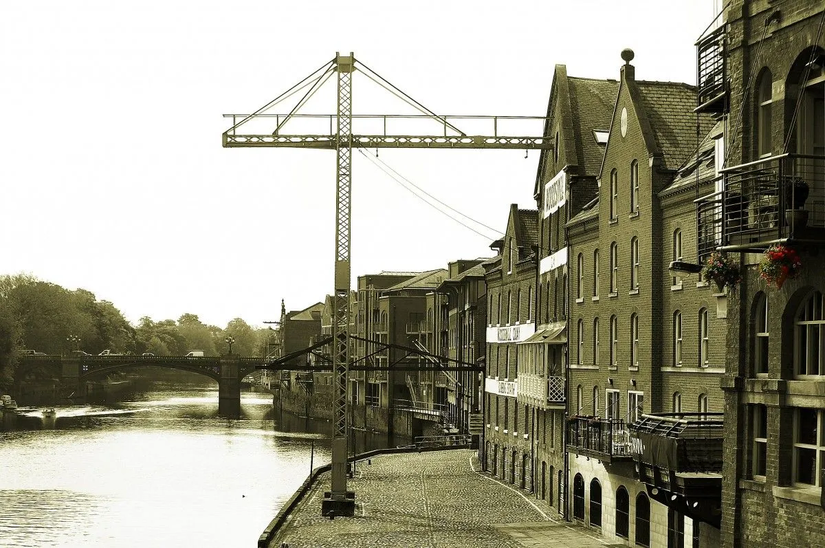 Cranes, artwork by Graham Rhodes