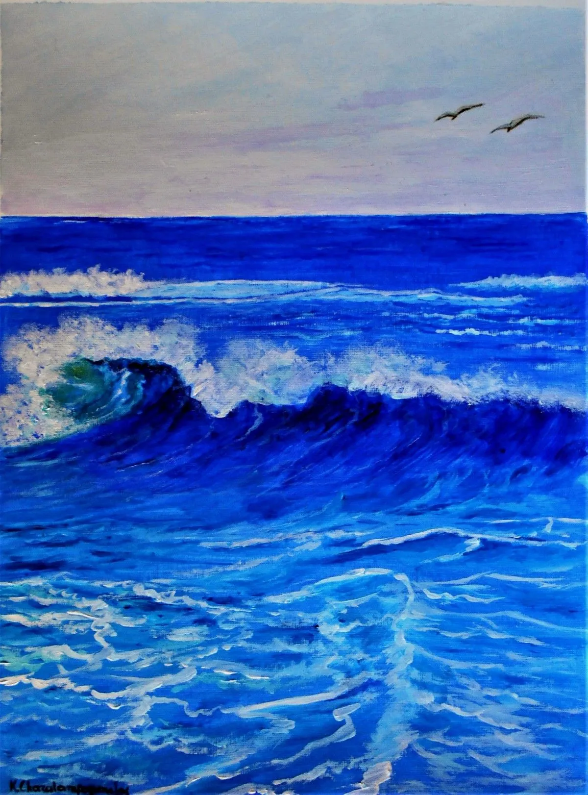BEFORE THE WAVE SHOTS, artwork by Konstantinos Charalampopoulos
