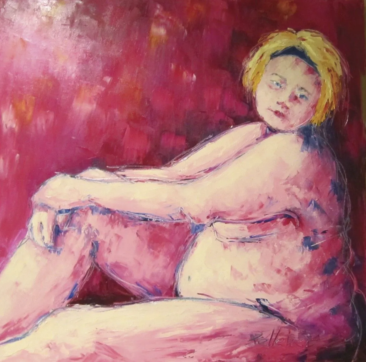 Rose tendre (Série Natures humaines), artwork by Sylvie Pelletier
