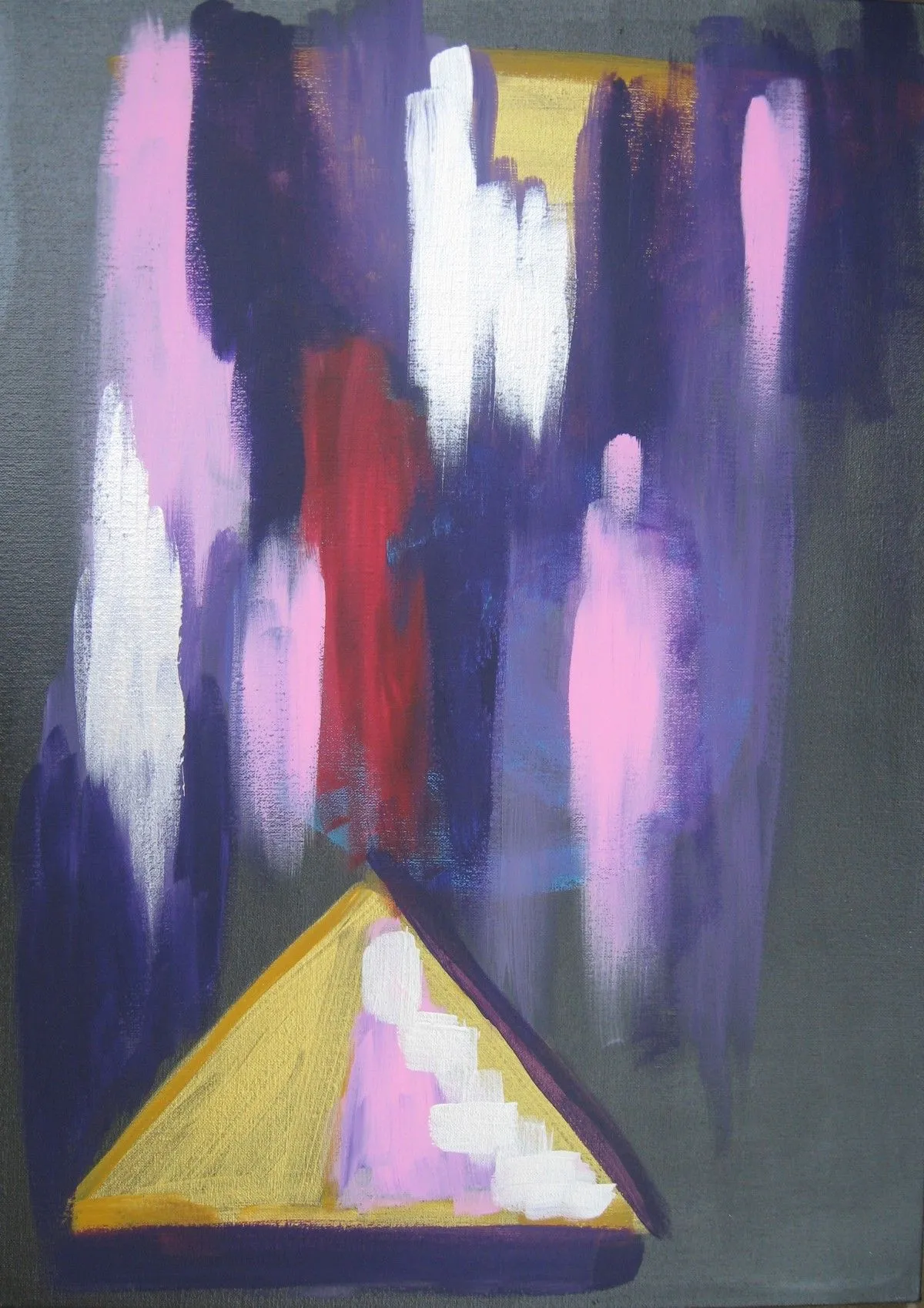 Golden triangle of desire, artwork by Oksana Okhapkina