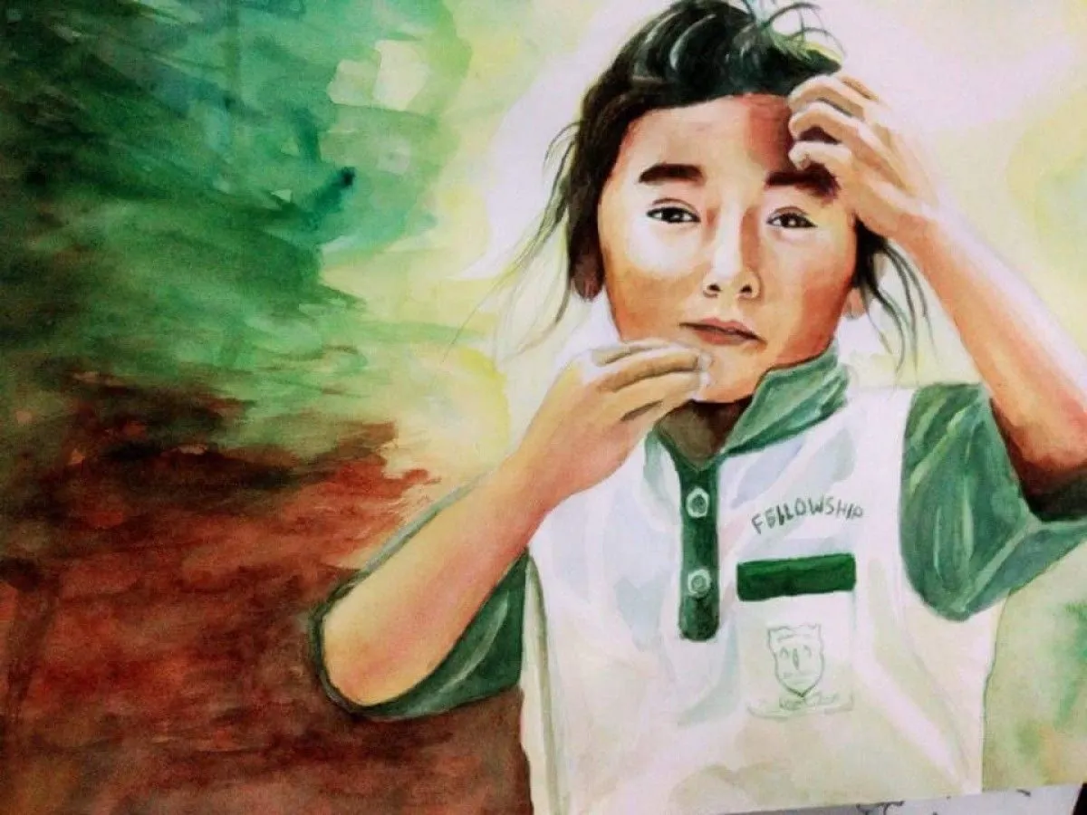 watercolor, artwork by Ricky Nepali