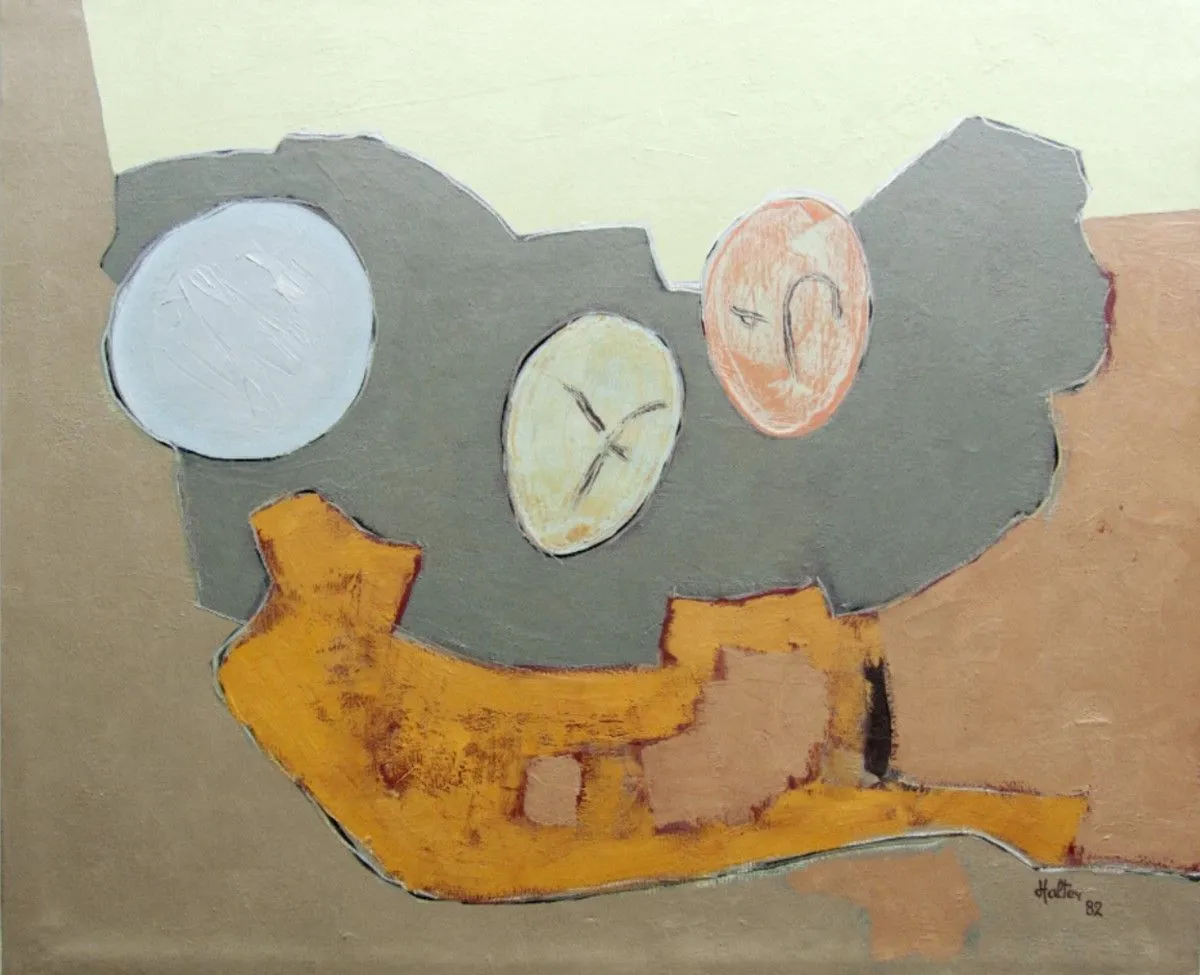 Masques, composition, artwork by Alain HALTER