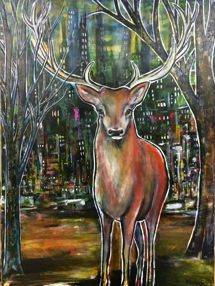 Défrichage, artwork by Malga Art