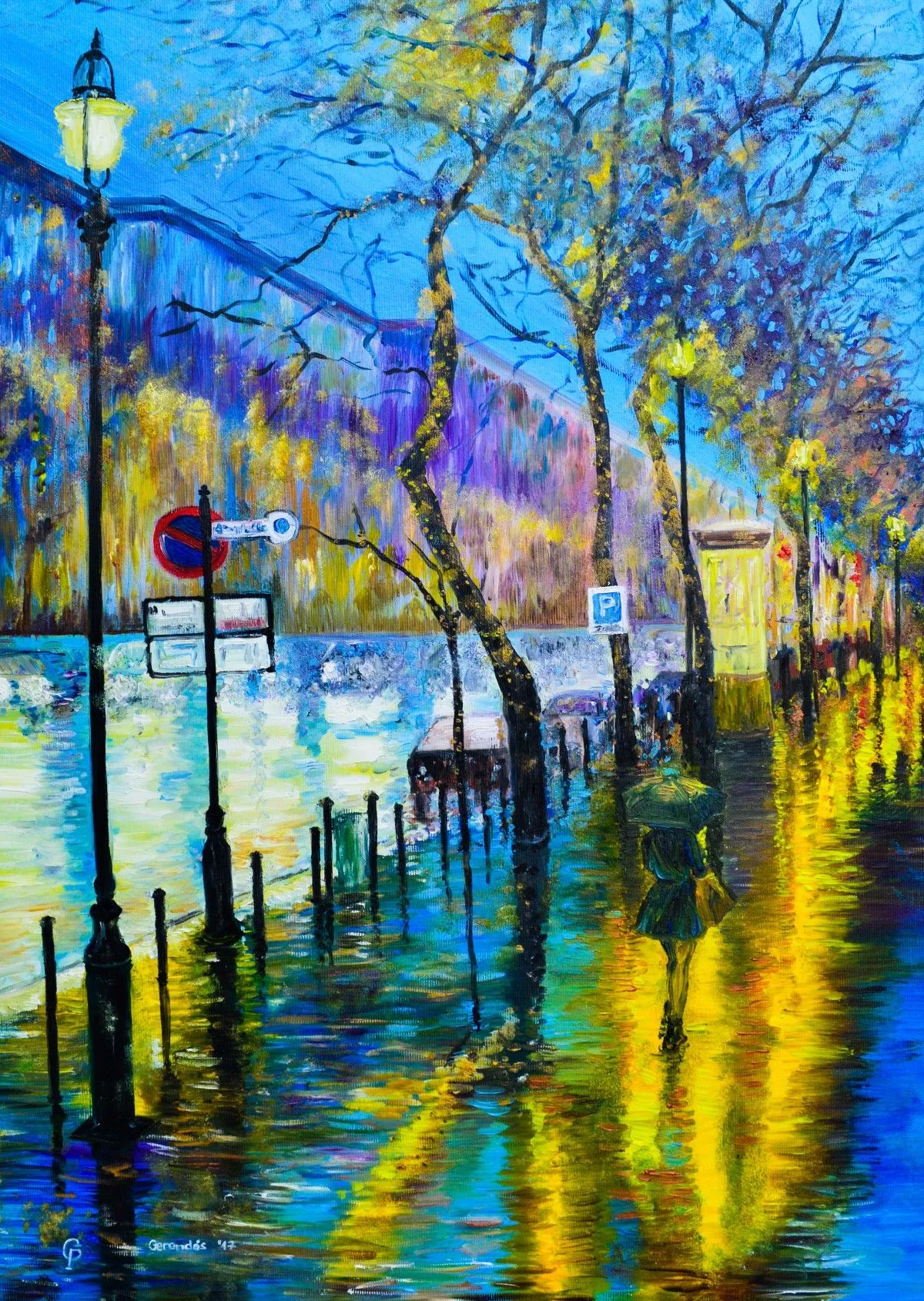 Andrássy street, artwork by Paula Gerendas