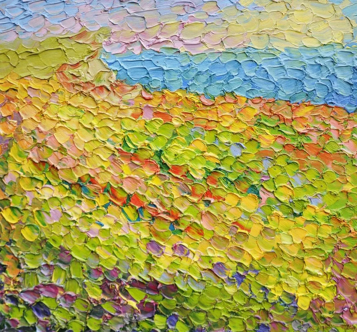 Blossoming steppe, artwork by Olga Bezhina