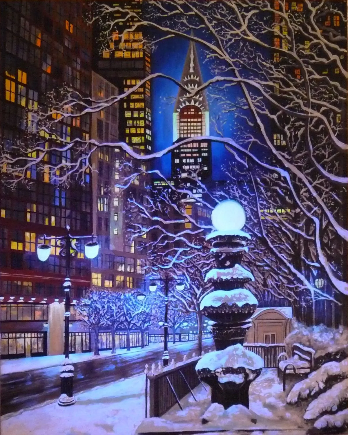 New York Lights, artwork by Barbara Bonnet