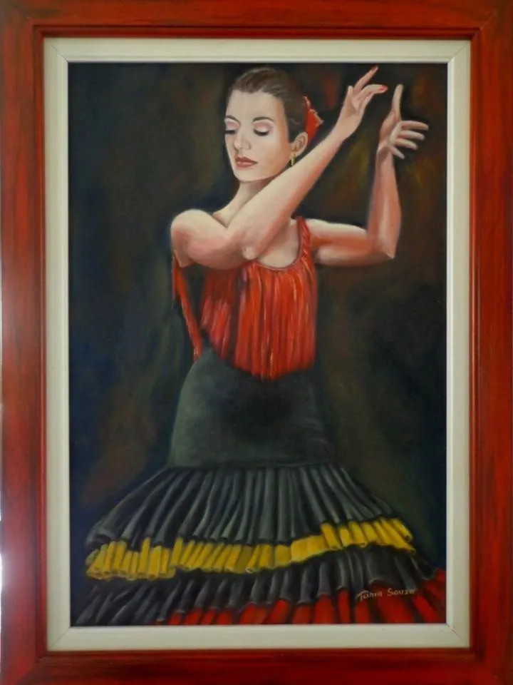 Flamenco dancer, œuvre de Tânia Maria de Souza