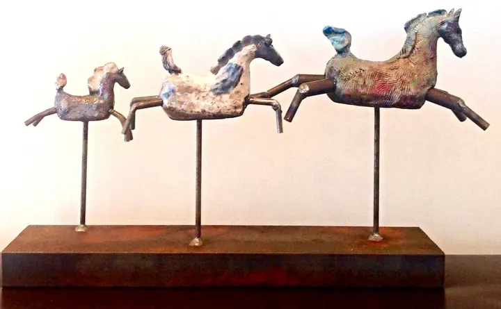 Run, Run, Run, artwork by Ursula Lampron