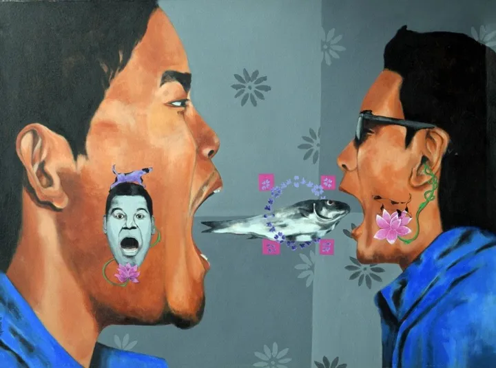 Co-exit in the same page, œuvre de sundar lama