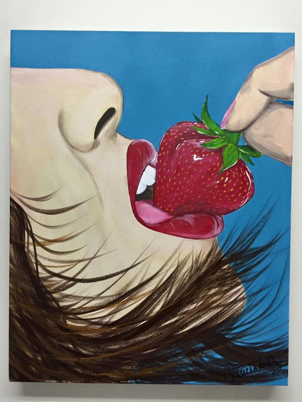 C'est le temps des fraises !!, œuvre de Patricia Landry