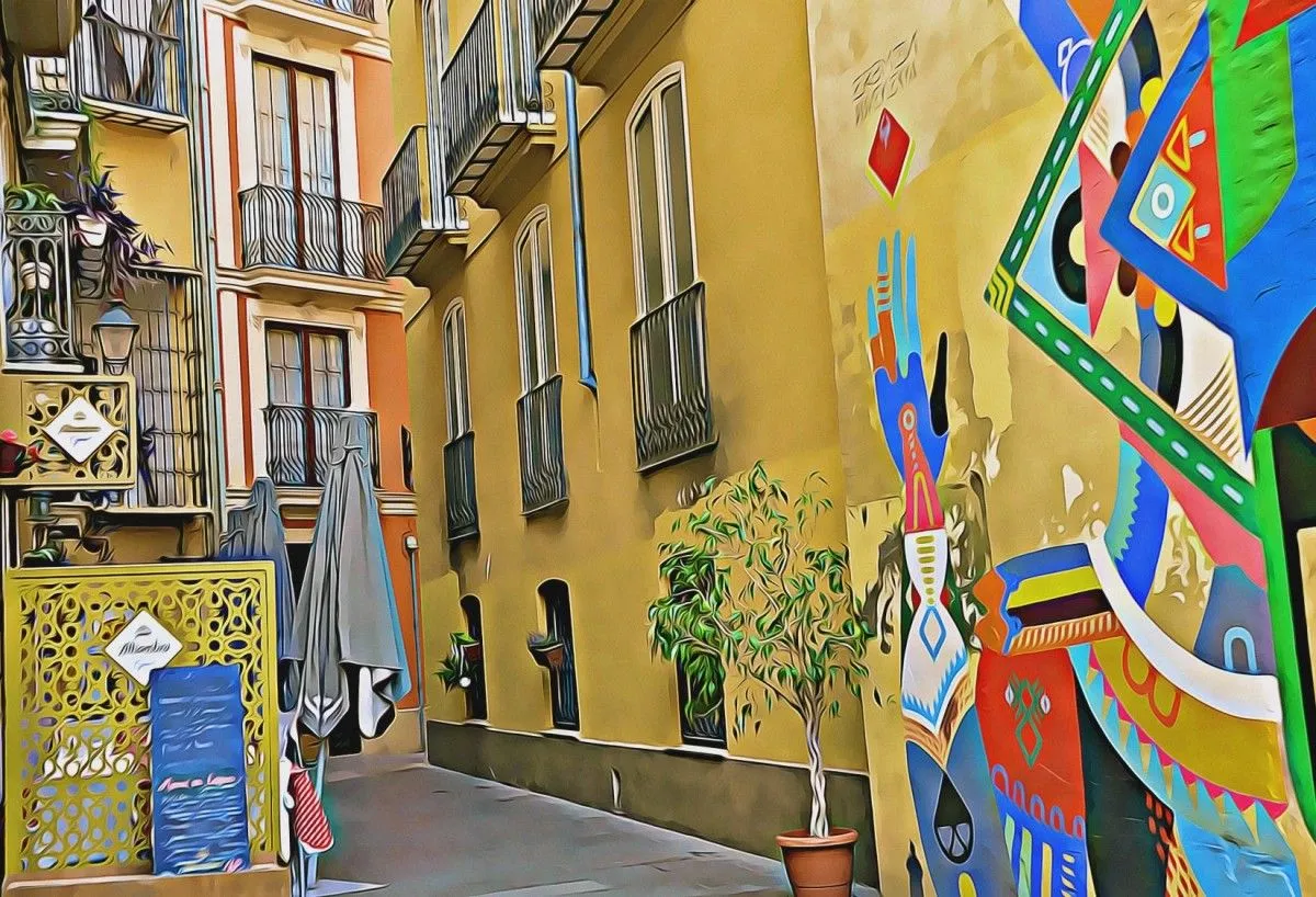 Calles de madrid, œuvre de Marielle DeLuna