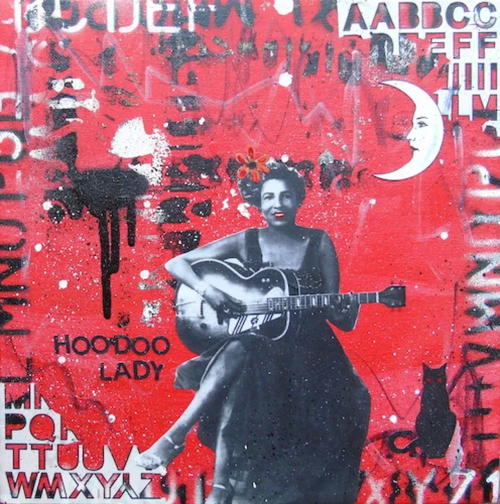 Hoodoo Lady Memphis Minnie, artwork by Lorette C Luzajic