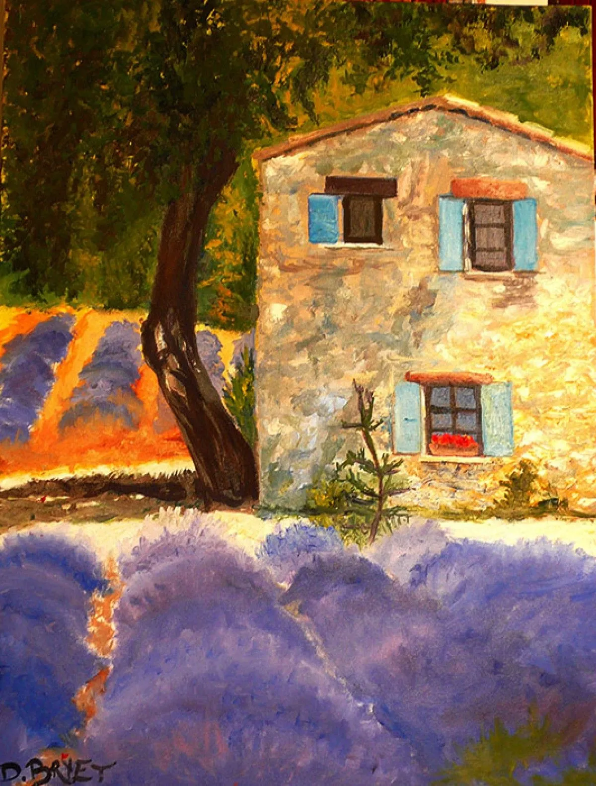 mas a la lavande, œuvre de dominique bryet