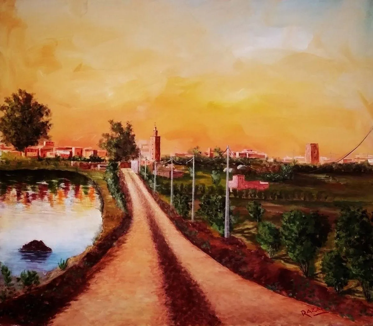 Doukkala - El Jadida, Morocco, œuvre de Larbi Razai
