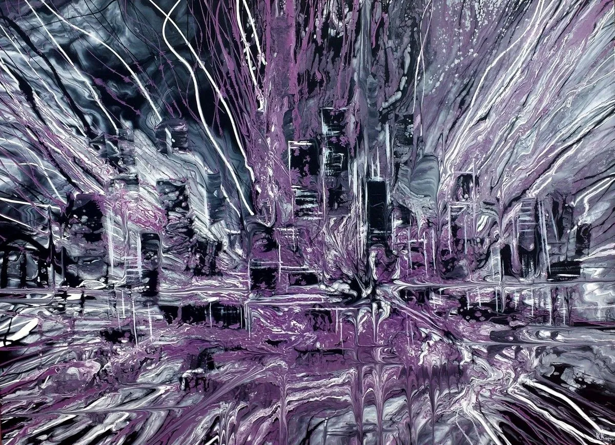 Urban Life, artwork by Khrystyna Kozyuk