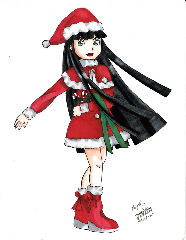 Tsuki OC, artwork by Margold Reina