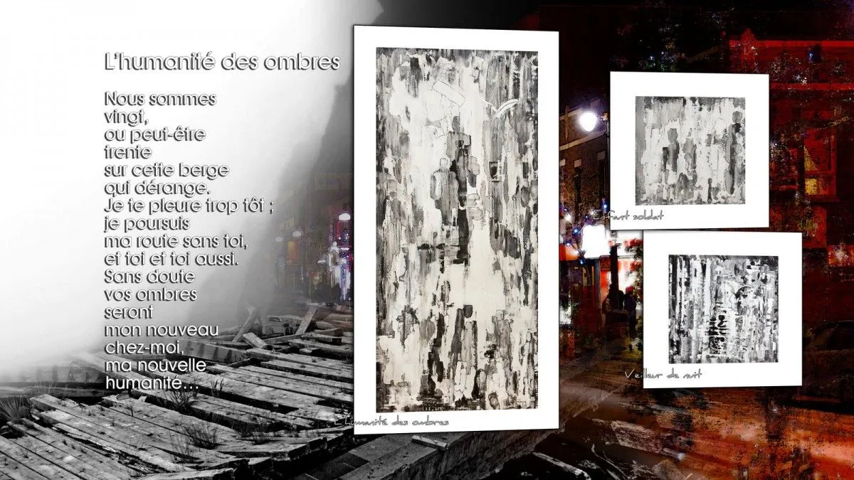L'humanité des ombres, œuvre de Lise Tanguay