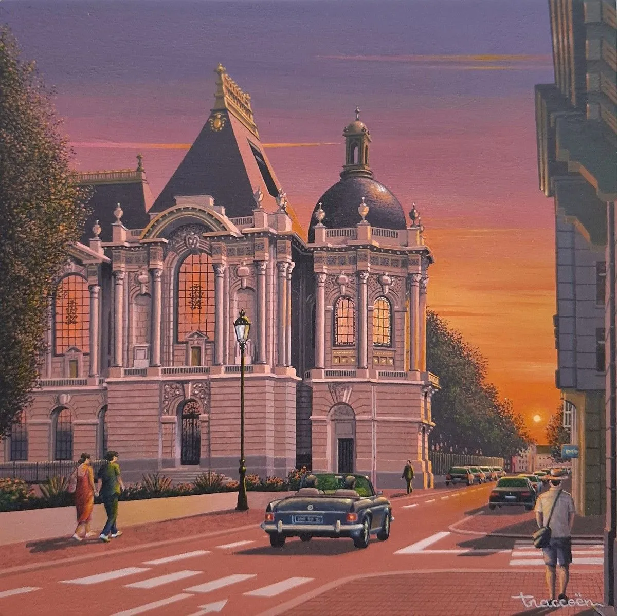 Soir d’été au Palais des Beaux Arts, artwork by Thierry Traccoën