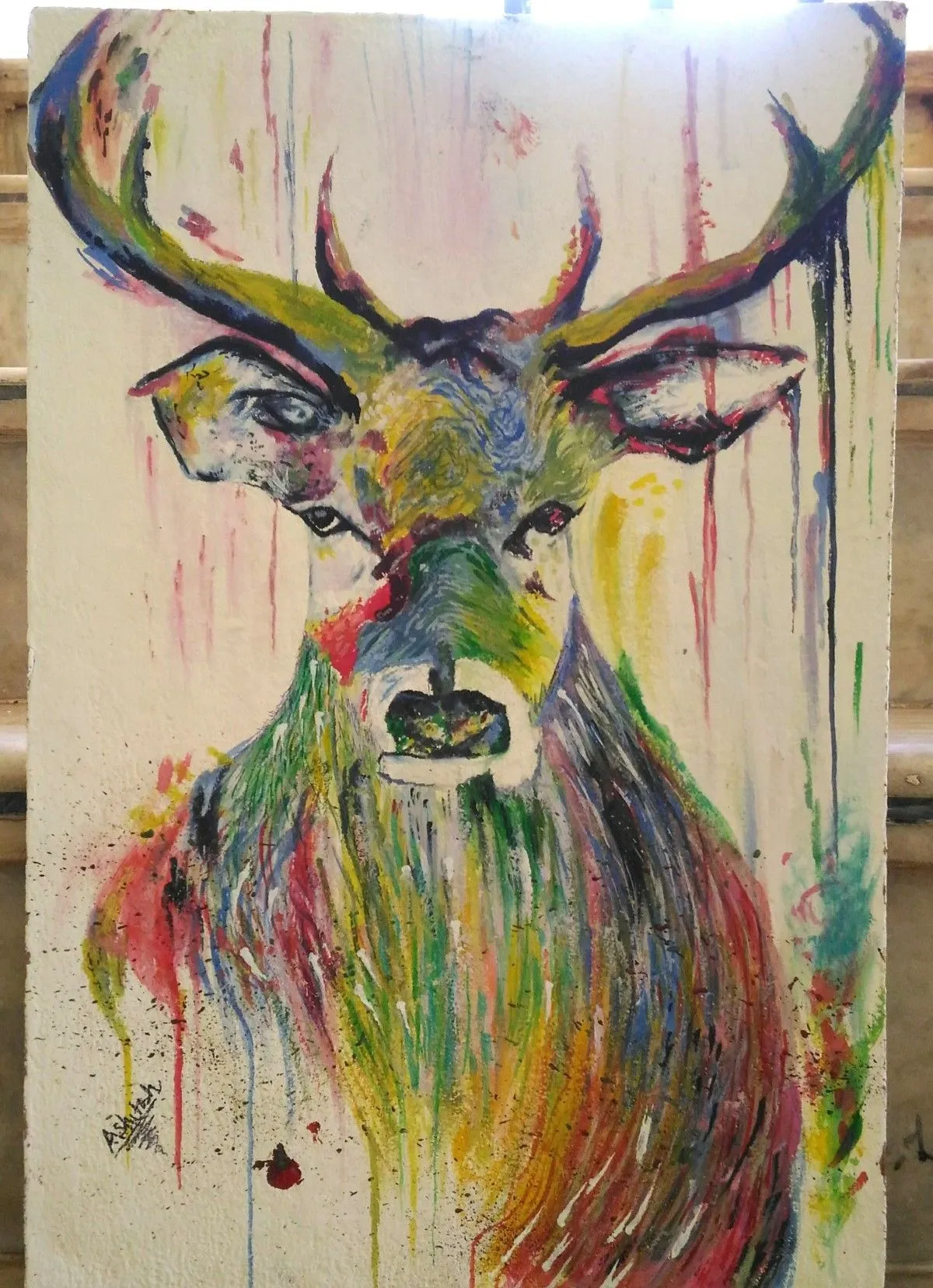 Deer, artwork by Ashutosh Tiwari