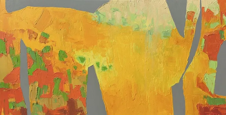Golden Terrain, artwork by Abhishek Kumar