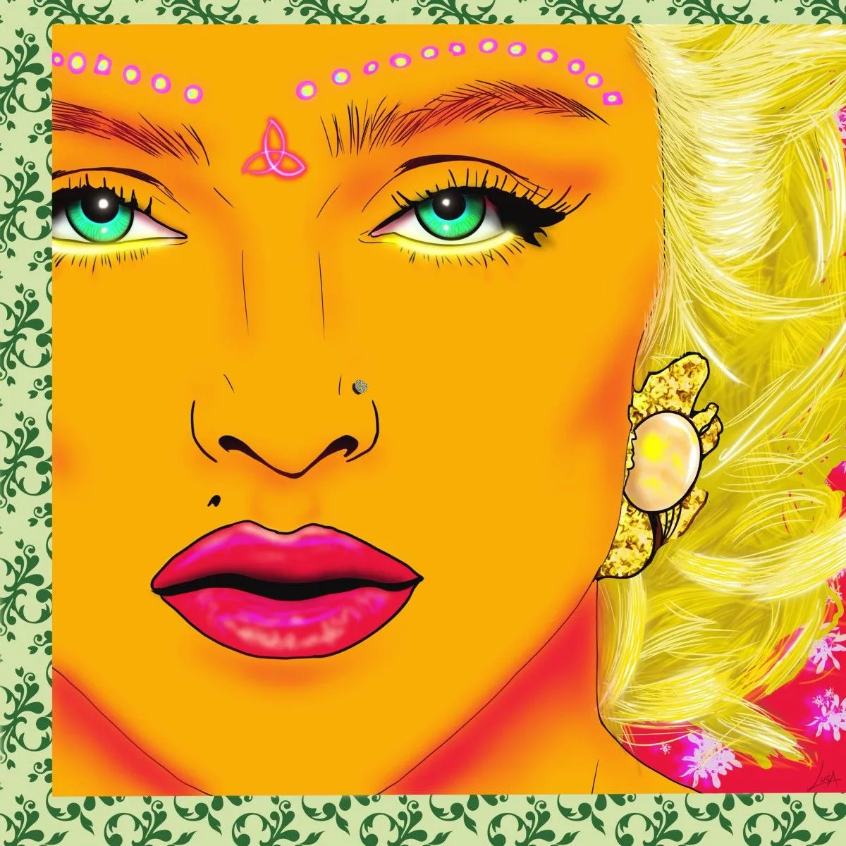 M, artwork by Alain Lucien