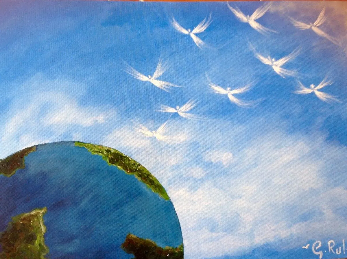 Heaven's Helpers, artwork by Gillian Rule