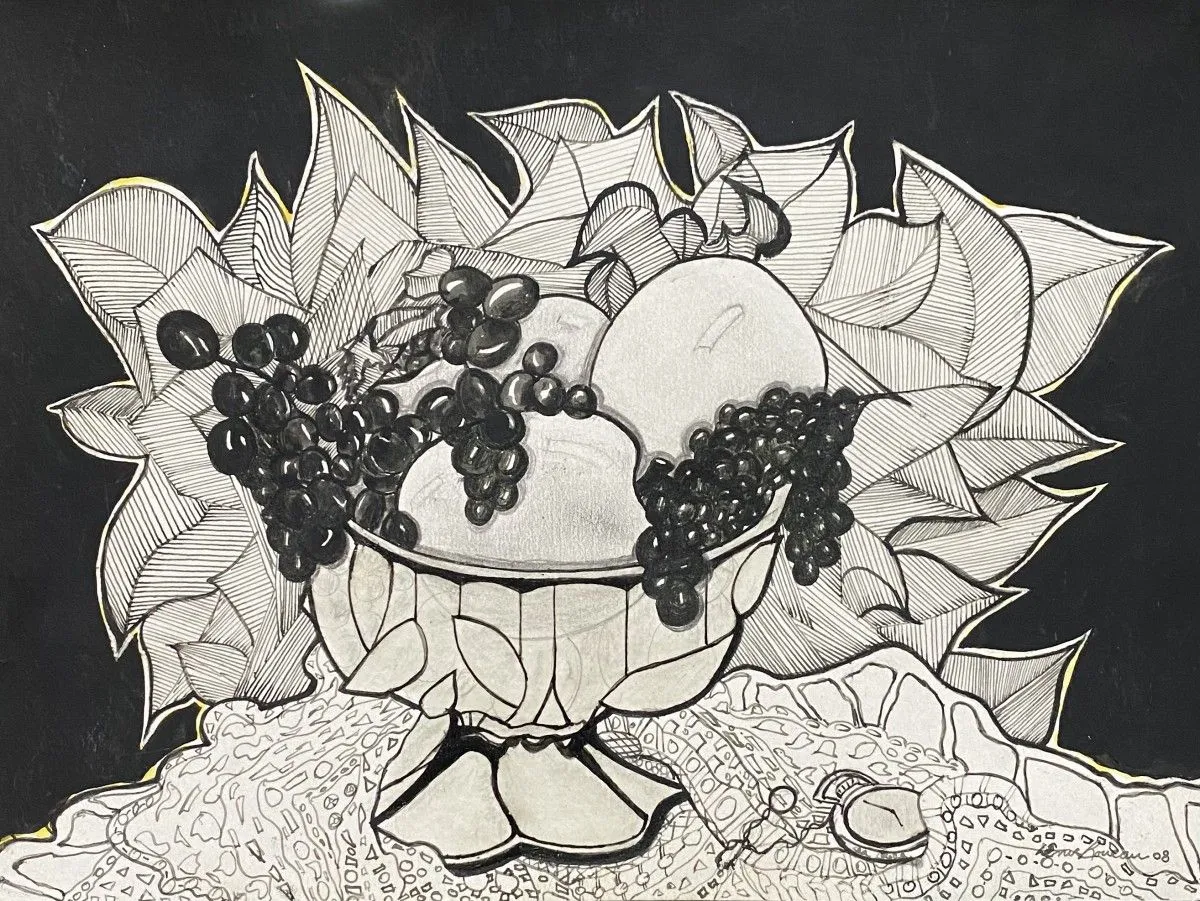 Nature Morte Stylisée, œuvre de Denis Roucau