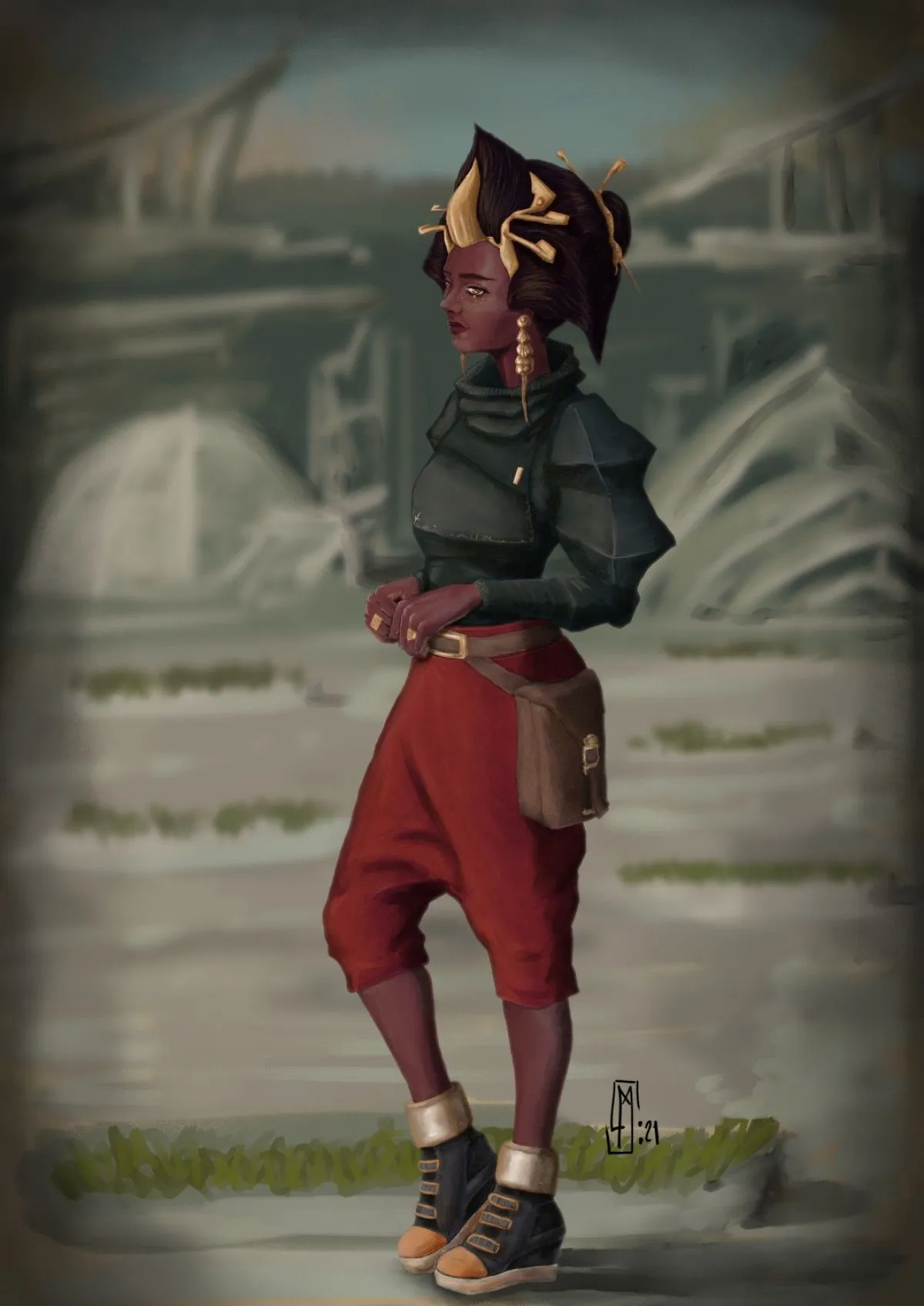 Sci Fi Fashion Model, œuvre de Luis Melo