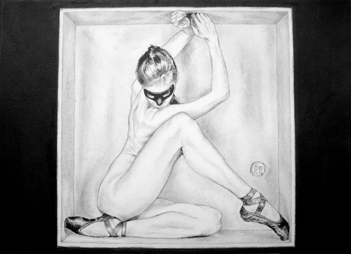 Girl in a box, œuvre de Patrick Pletinckx