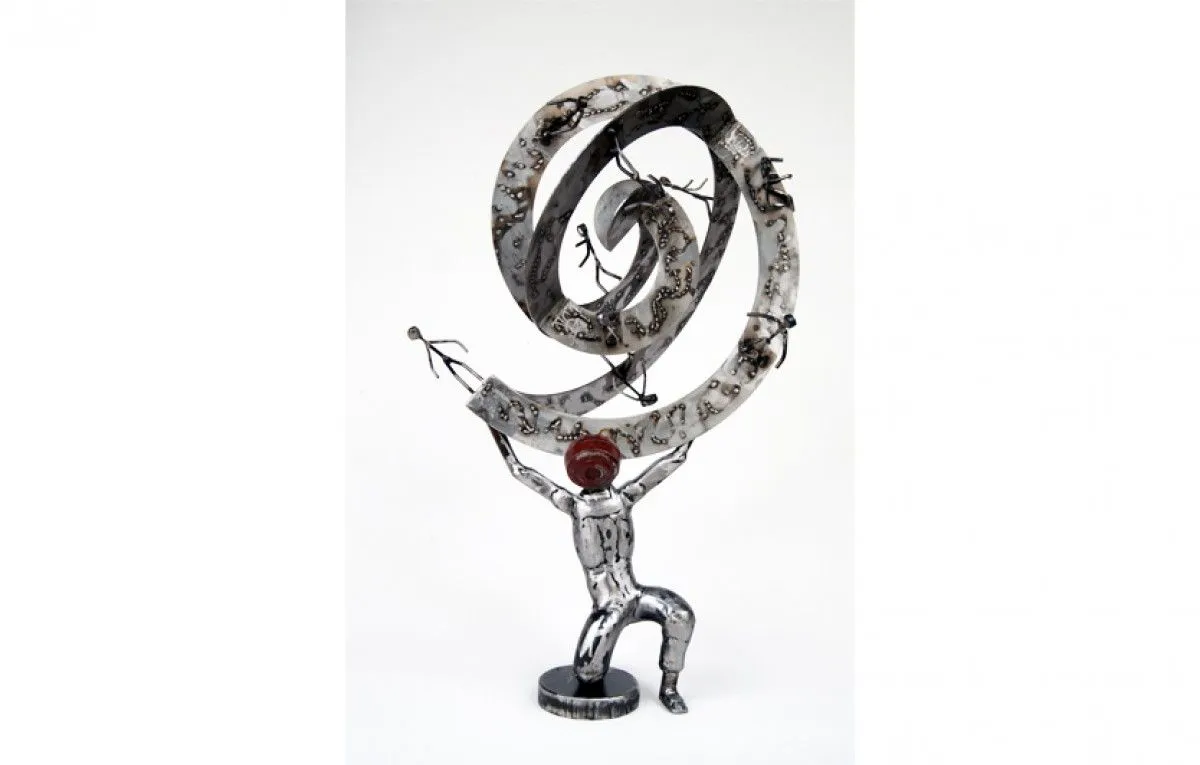 Atlas statue art sculpture, artwork by Dendrinos gIANNIS