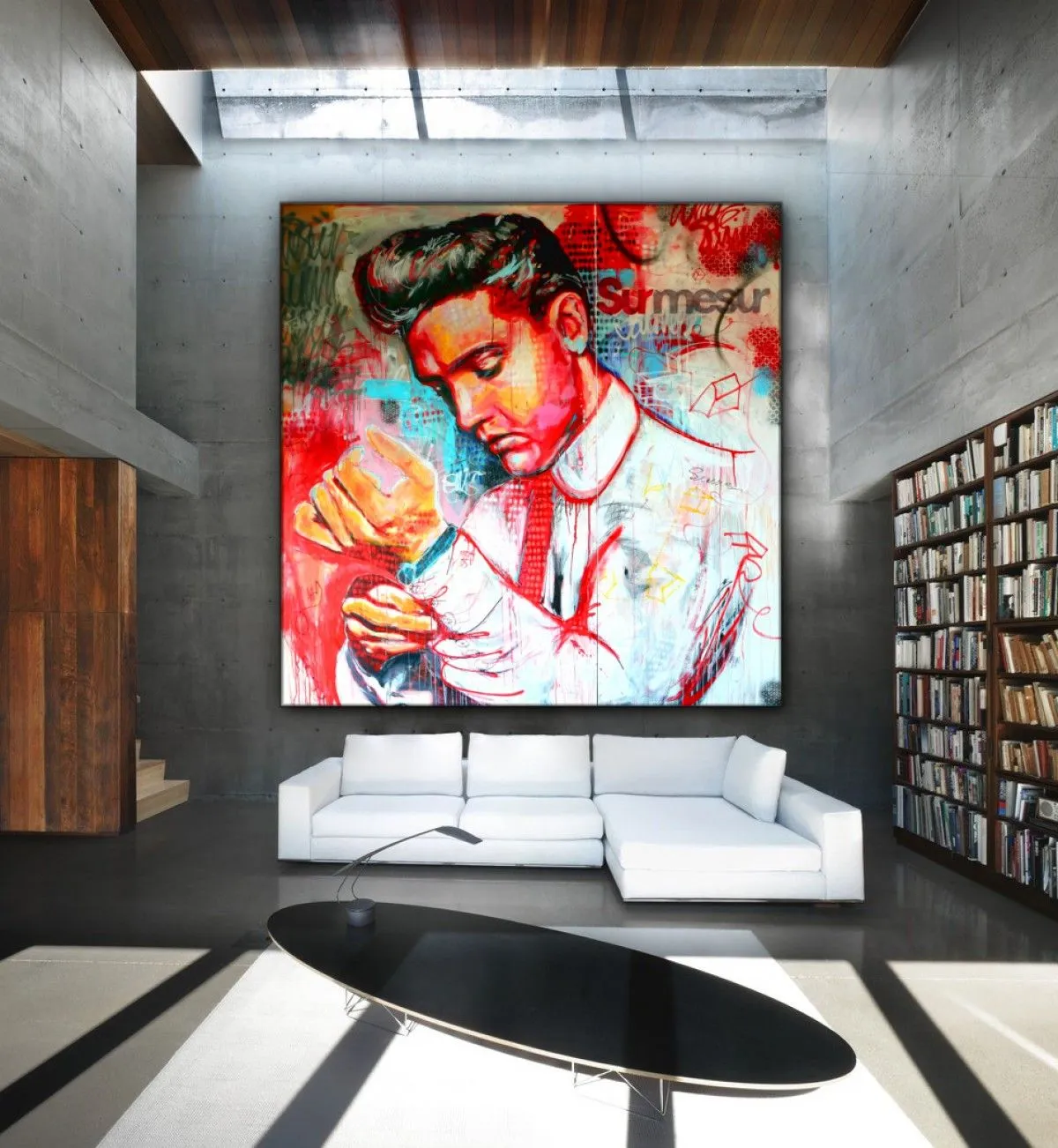 Elvis - 8x8, artwork by Berko .