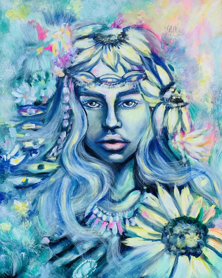Déesse Émeraude, artwork by Jessica Chabot