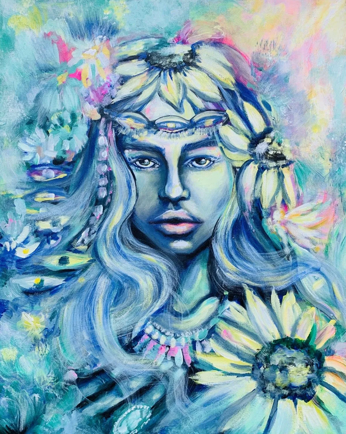 Déesse Émeraude, œuvre de Jessica Chabot