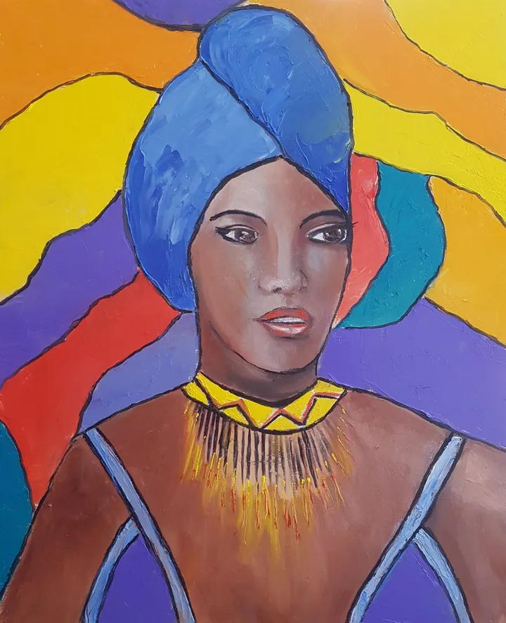 FEMME AFRICAINE, œuvre de Michèle DEVINANTE