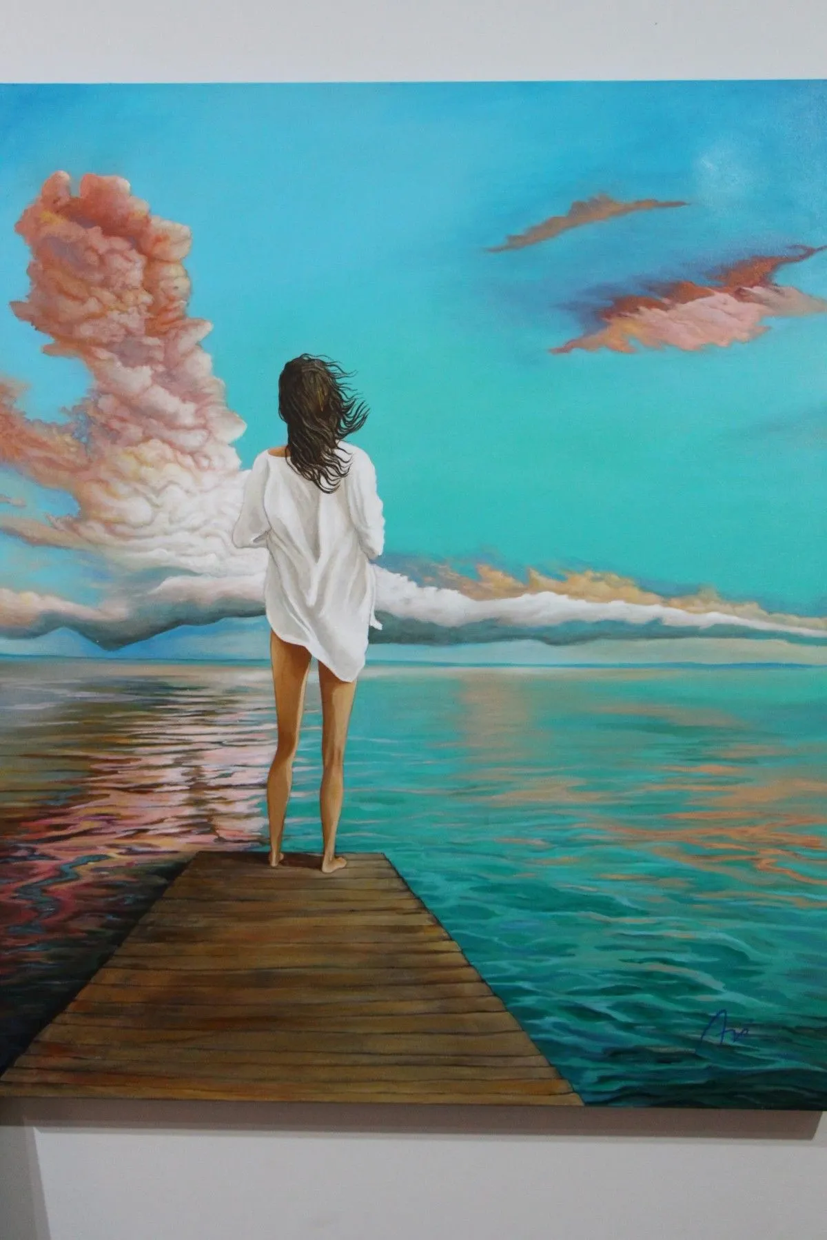 A woman at Lake Simcoe, œuvre de Avi Neto