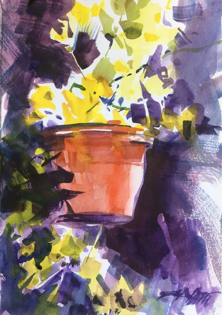 N°517 Contrejour, œuvre de Alexandre DUMITRESCU