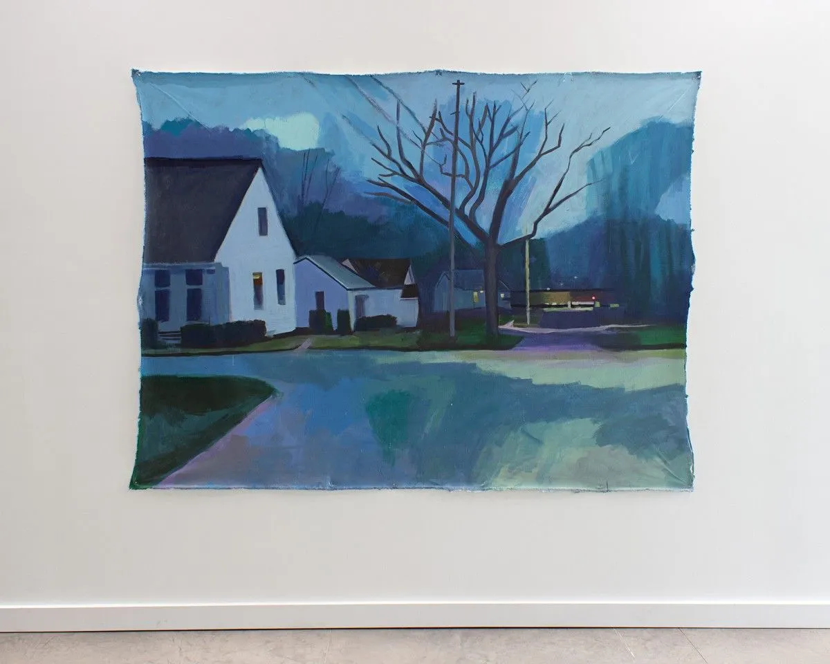 B St in Blue, œuvre de Sienna Patterson