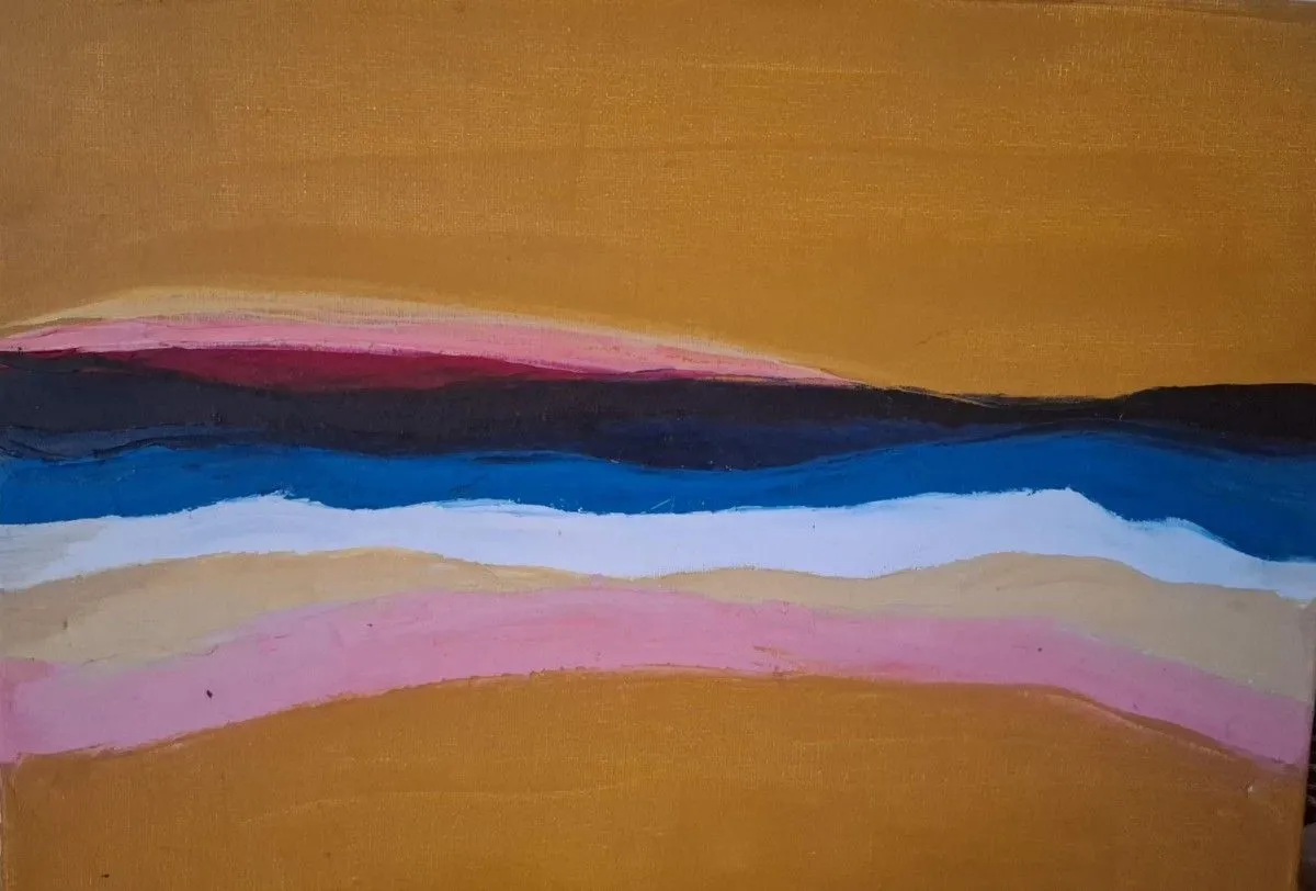 Gentle sunset, artwork by Ligia Moya