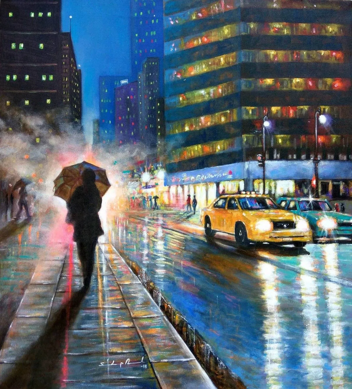 BLUE CITY OF JOY, œuvre de SANDEEP RAWAL