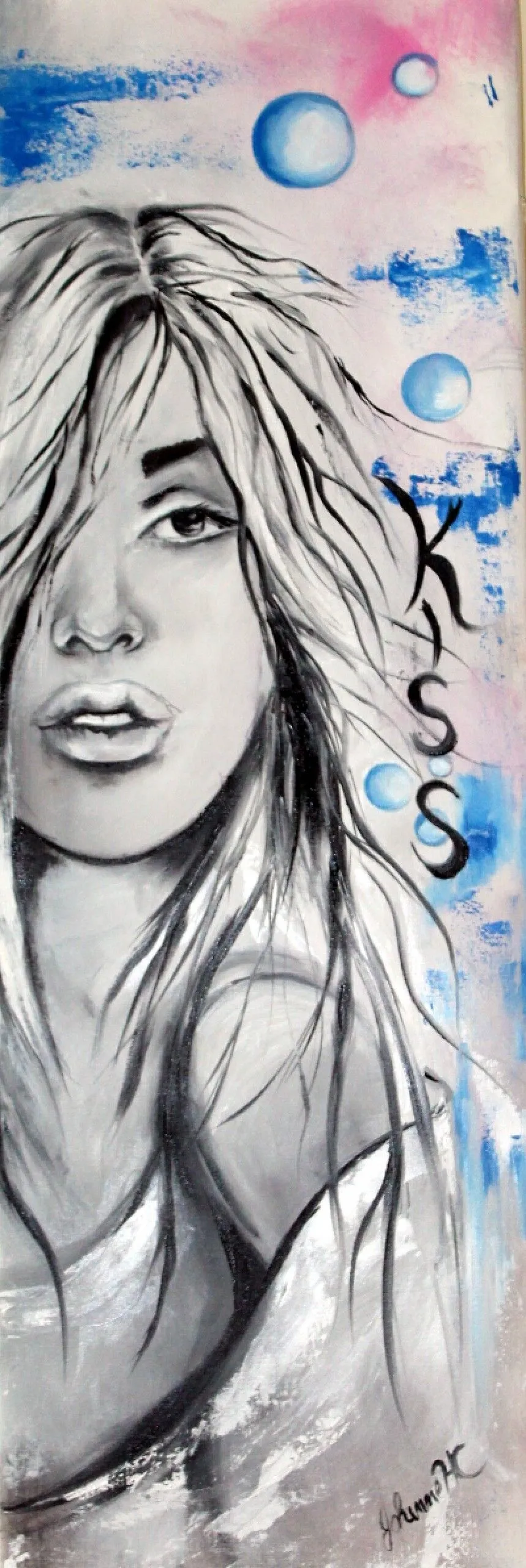 Kiss, artwork by Johanne Hebert Coulombe