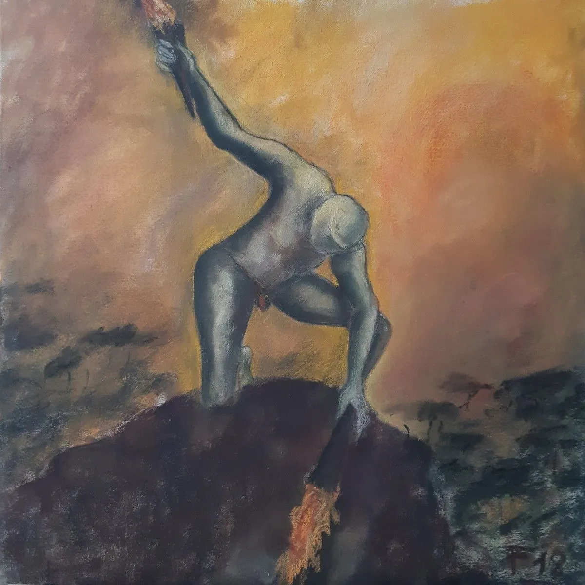 L'incendiaire, artwork by Fabienne Le