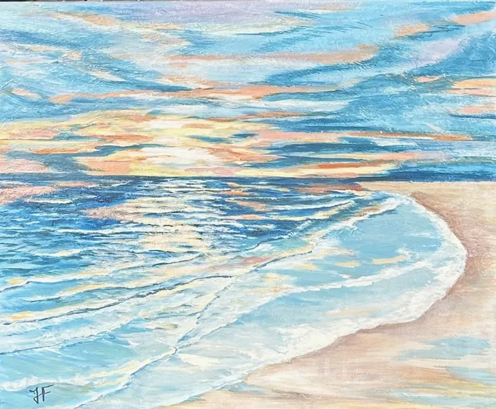 L’aube d’un nouveau jour, œuvre de Josephine Ferrato