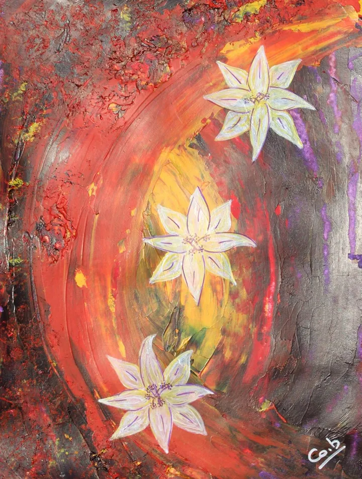 Fleurs de la passion, artwork by Corinne Brossier