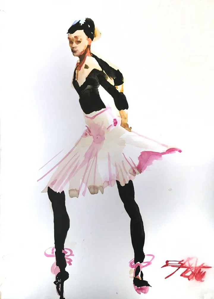 N°606 ballet, œuvre de Alexandre DUMITRESCU