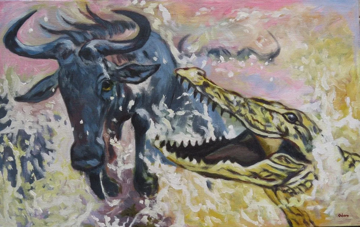 Nature feeds, artwork by Simon Odero