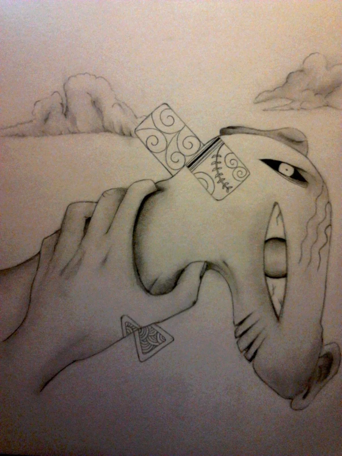 Asfixiado, artwork by Angel Pineda